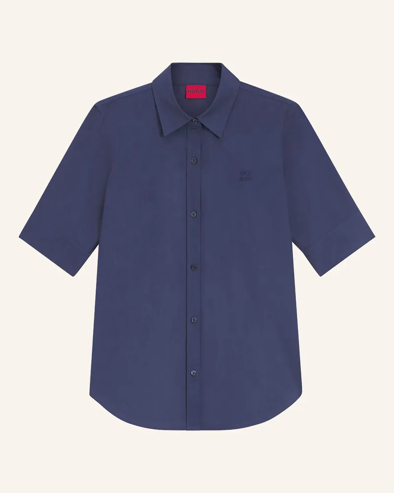 HUGO BOSS Hemdbluse The Summer Shirt blau Dunkelblau