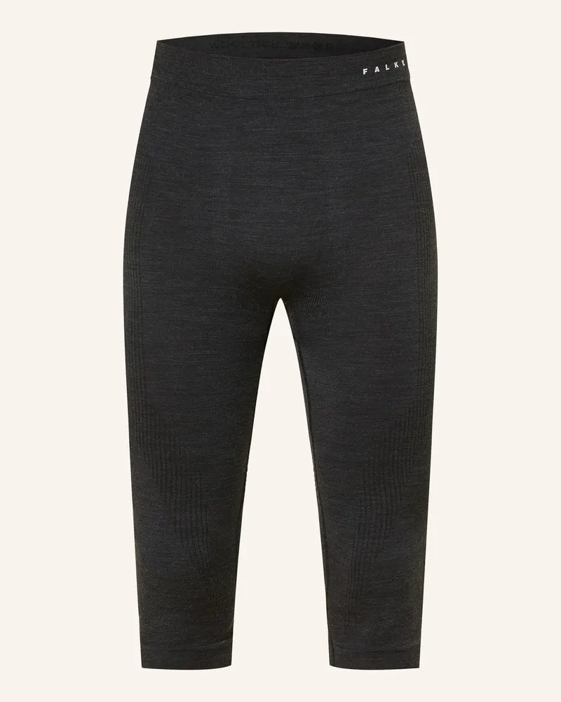 Falke Funktionswäsche-Hose WOOL-TECH mit verkürzter Beinlänge Schwarz