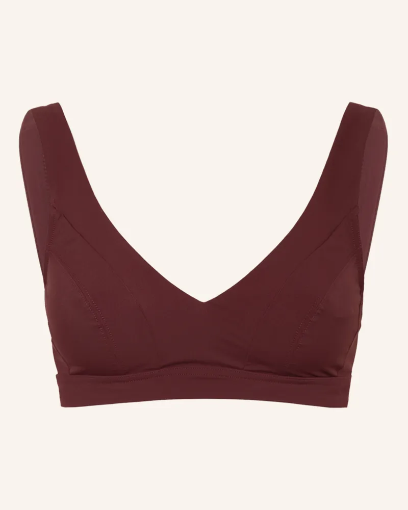 Lidea Bralette-Bikini-Top LIDEA ECO SHAPE Dunkelrot