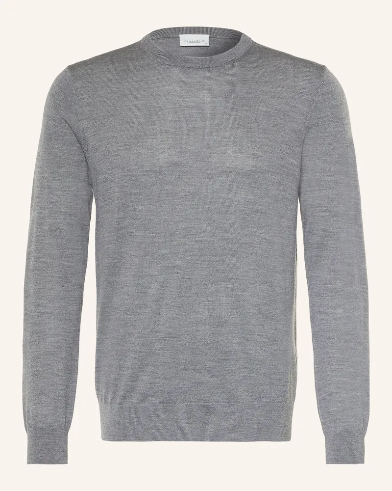 Profuomo Pullover grau Dunkelgrau