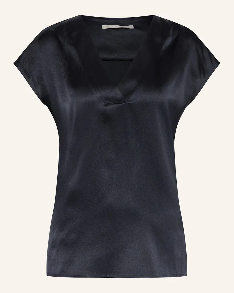 (THE MERCER) N.Y. Blusenshirt aus Seide Dunkelblau