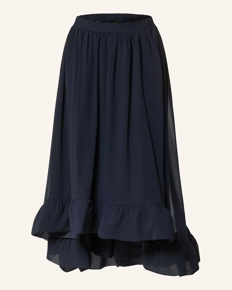 Apart Rock mit Volants Dunkelblau