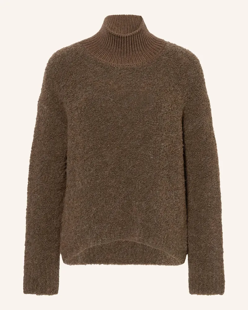 Marc O'Polo Pullover aus Teddyfell Dunkelbraun