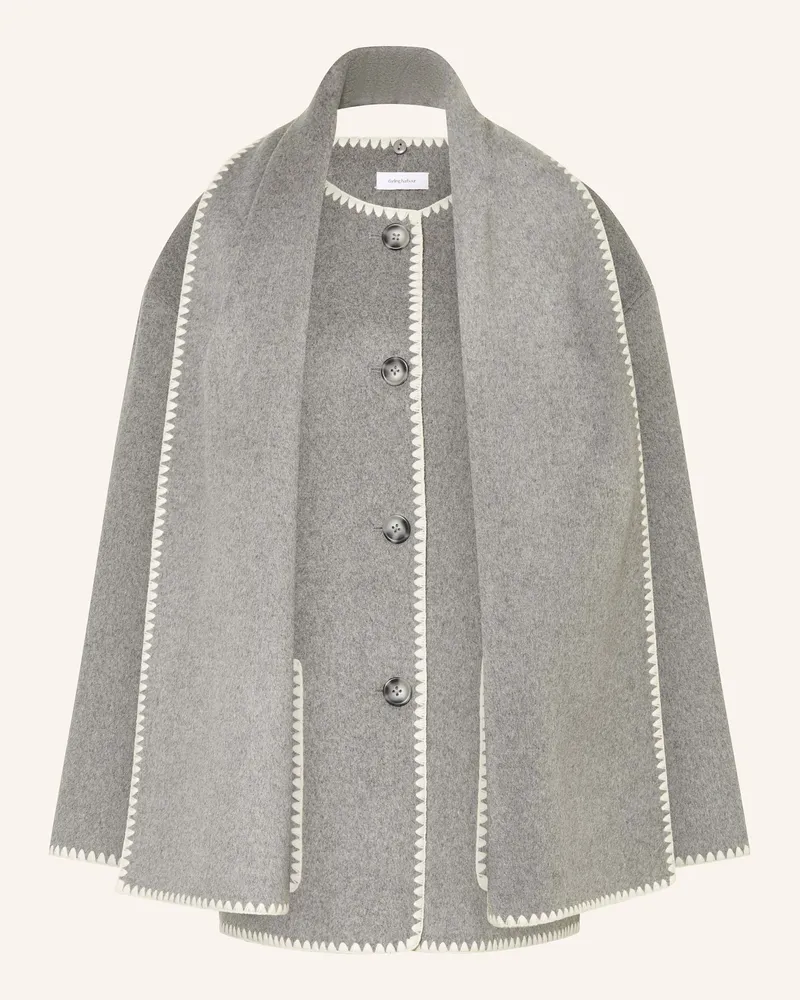 Darling Harbour Jacke Mit Abnehmbarem Schal grau Light