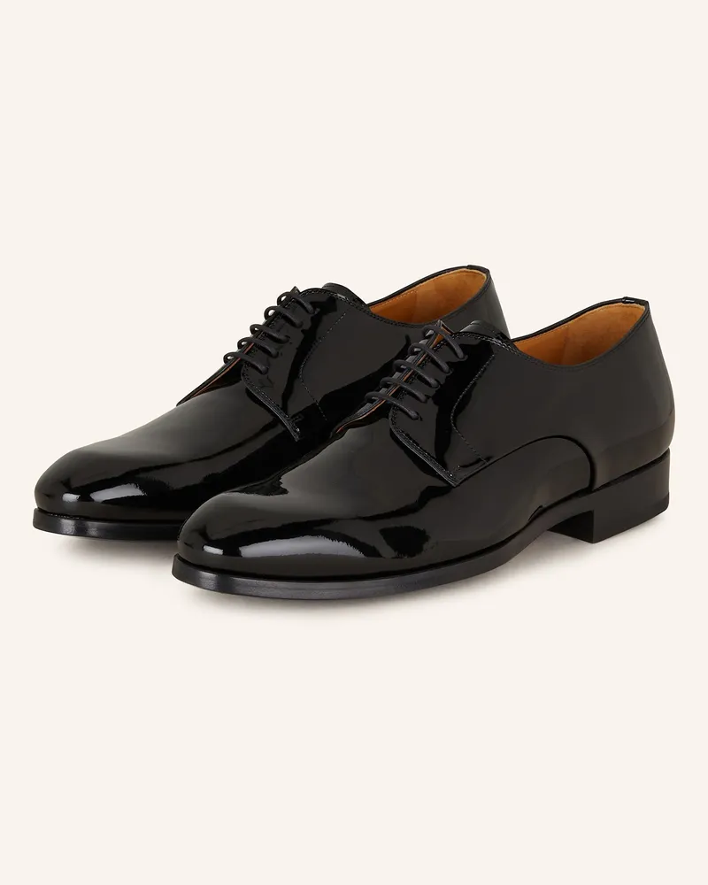 Magnanni Lackschnürer Schwarz