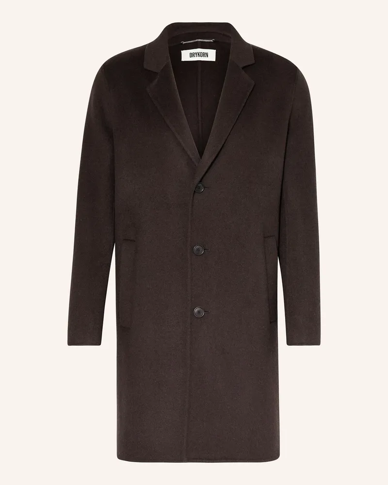 Drykorn Wollmantel Skolan braun Dunkelbraun