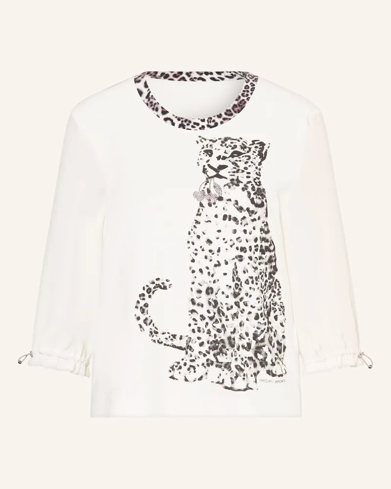 Marc Cain Shirt Mit 3/4-Arm Und Schmucksteinen weiss Weiss