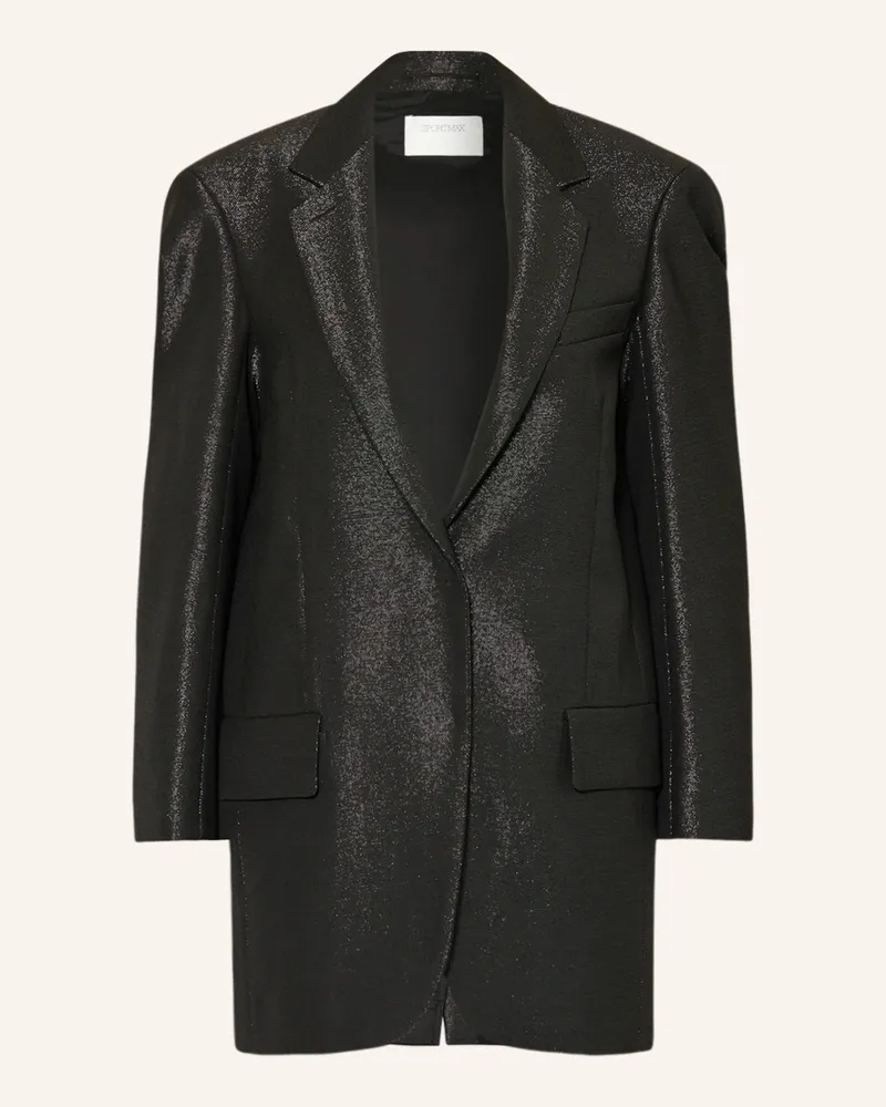 SPORTMAX Oversized-Blazer BAFFO mit Glitzergarn Schwarz