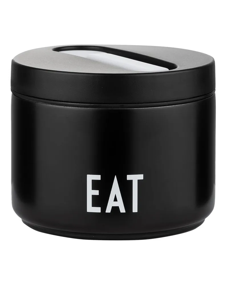 DESIGN LETTERS Thermo-Lunchbox EAT SMALL Schwarz