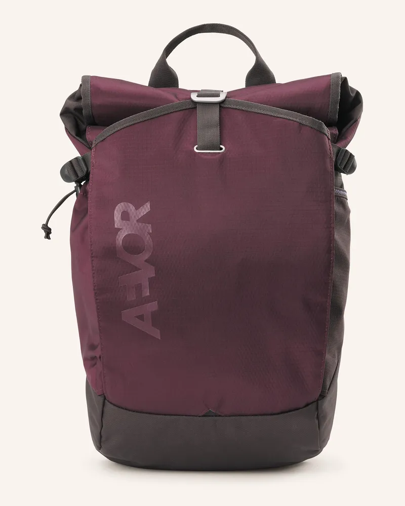 AEVOR Rucksack ROLL PACK 20 l mit Laptop-Fach Dunkelrot