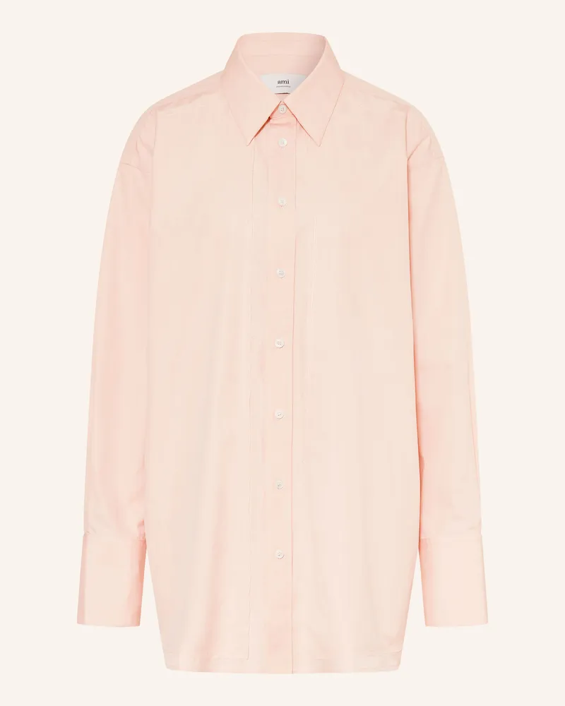 AMI Paris Oversized-Hemdbluse Lachs