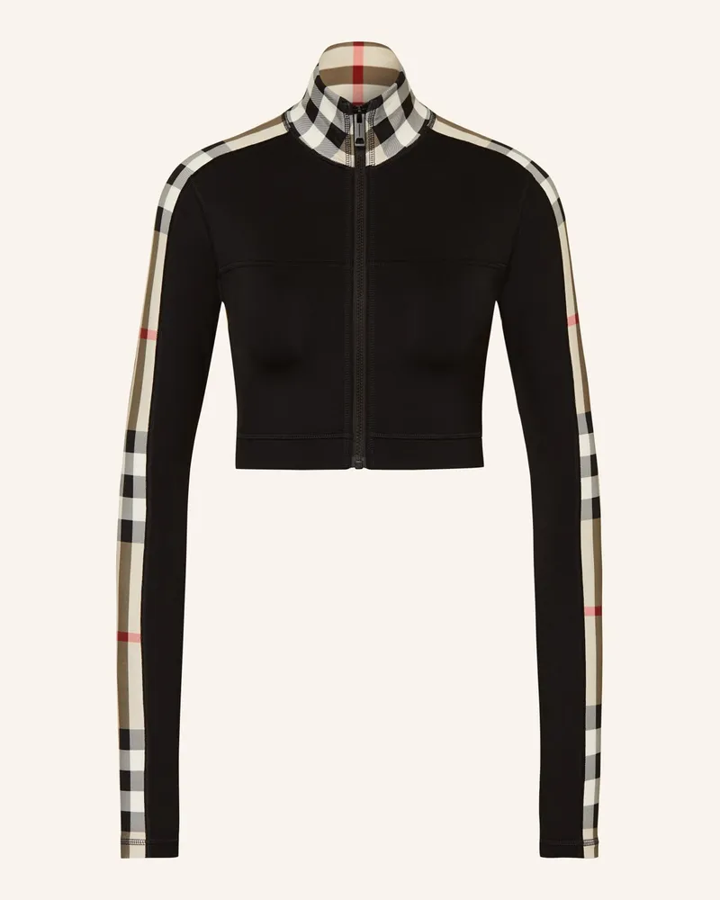 Burberry Cropped-Sweatjacke CYNTHIA Schwarz