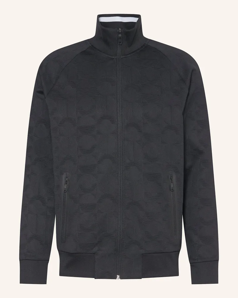 HUGO BOSS Sweatjacke SKARLEY mit Galonstreifen Schwarz