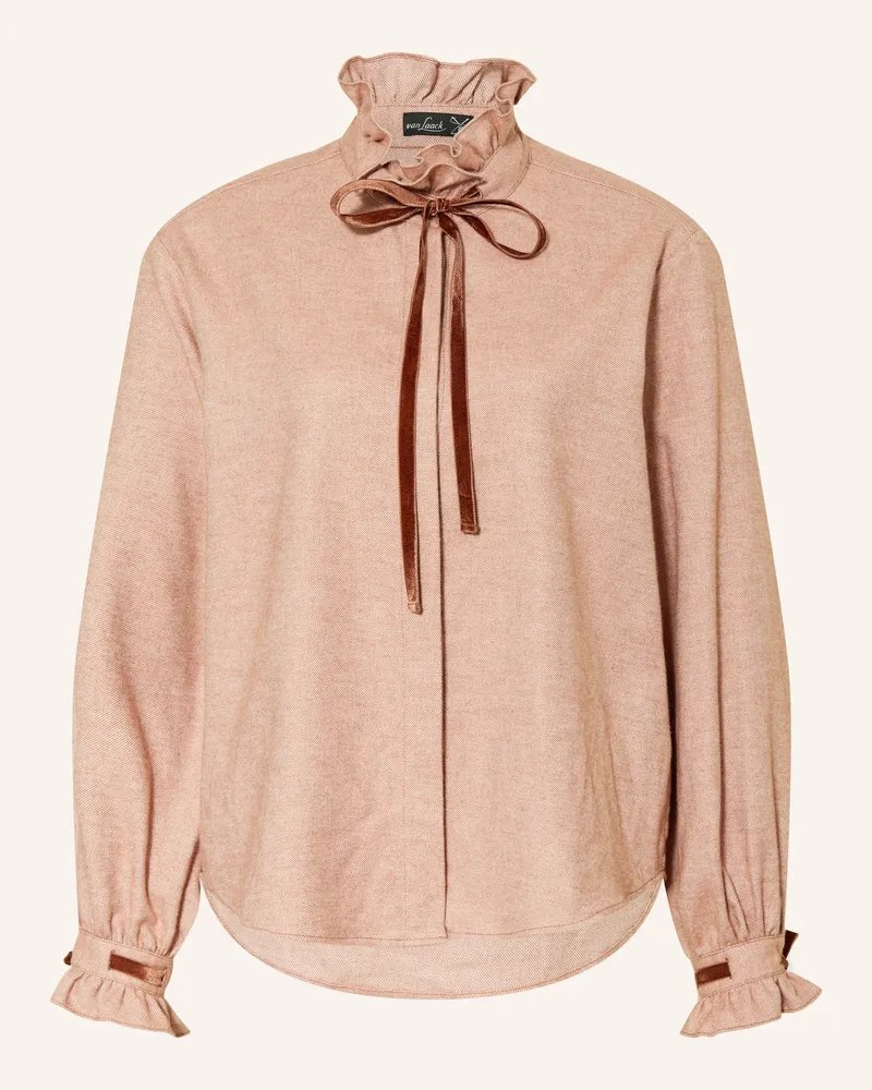 van Laack Flanellbluse Vl-Azitea-Kosvp Mit Rüschen beige Beige
