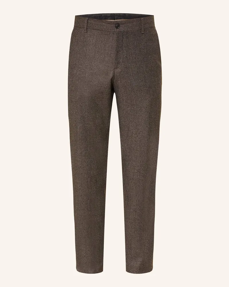HUGO BOSS Anzughose Genius Slim Fit braun 202
