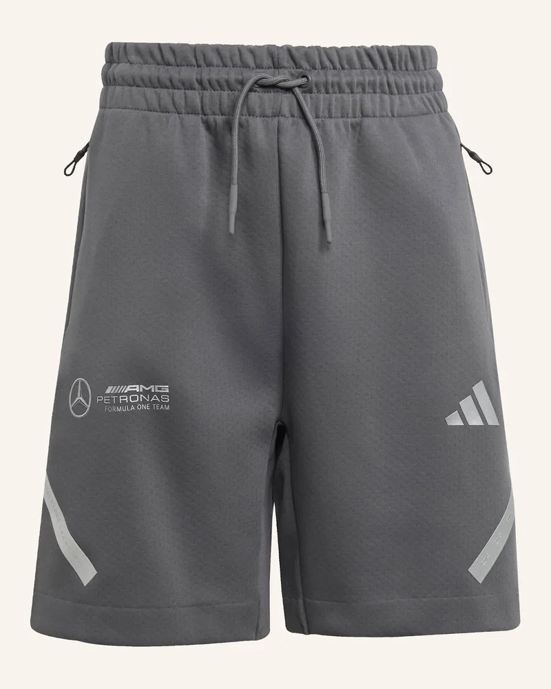 adidas MERCEDES-AMG PETRONAS FORMULA ONE TEAM SILVER ARROWS KIDS SHORTS Grau