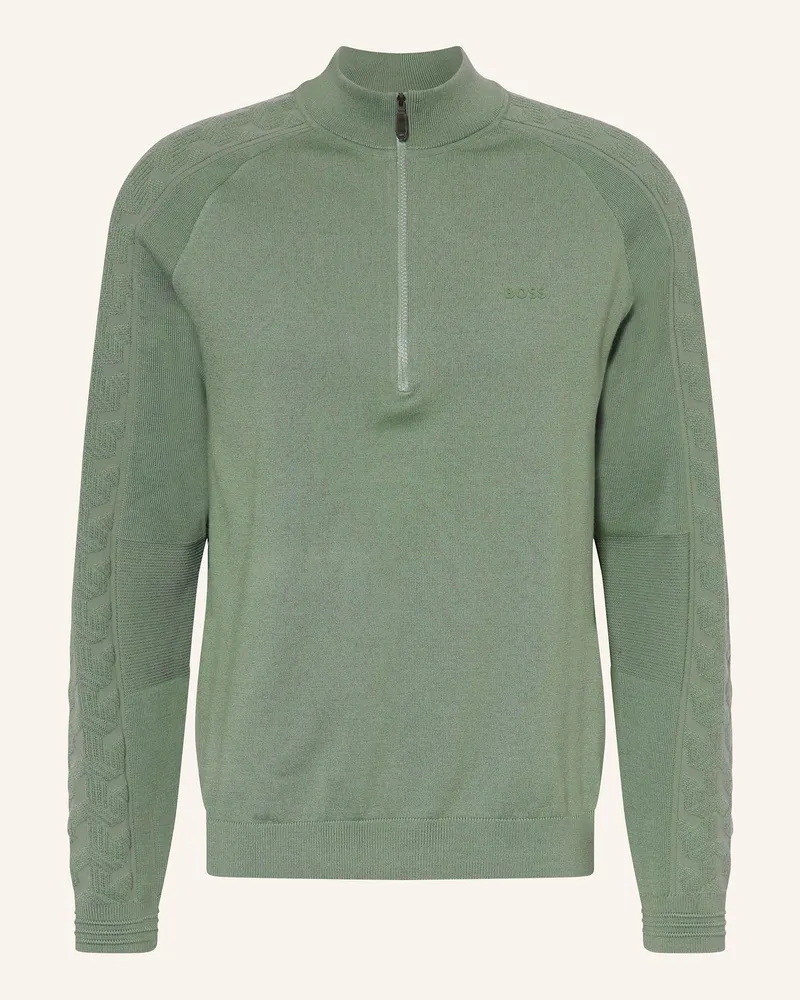 HUGO BOSS Troyer Mirror gruen Hellgrün