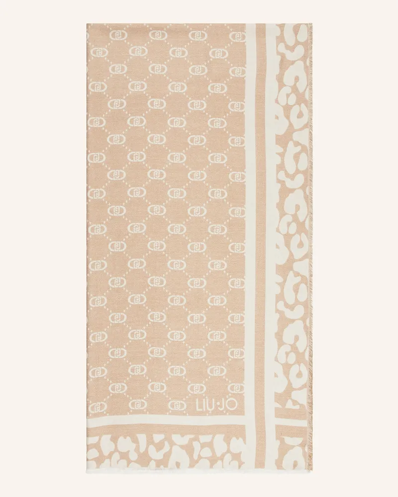 Liu Jo Schal mit Glitzergarn Beige