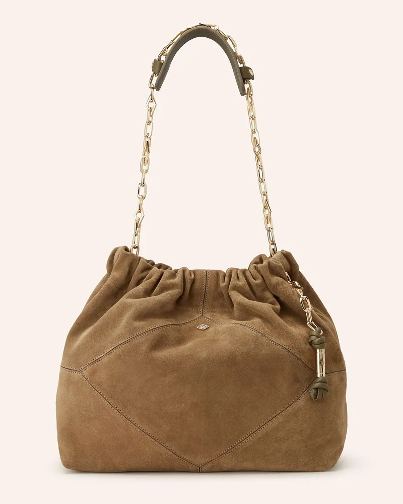 ba&sh Schultertasche JUNE M Khaki