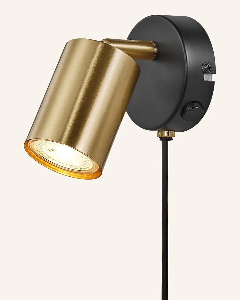 NORDLUX Wandleuchte braun Gold
