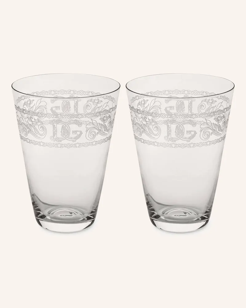 Dolce & Gabbana Casa 2er-Set Trinkgläser weiss Mediterranean