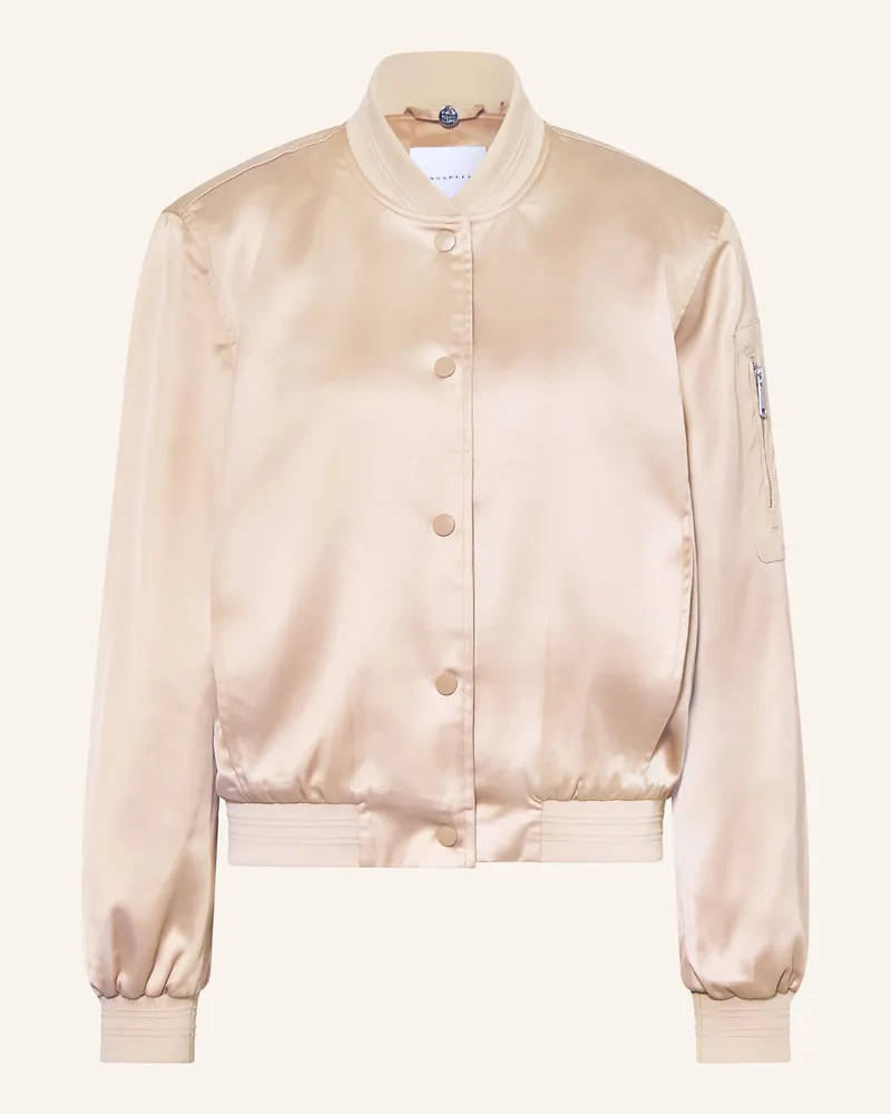 RINO & PELLE Blouson BANNER aus Satin Taupe