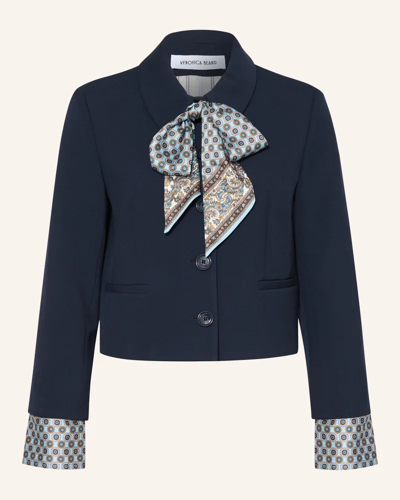 Veronica Beard Kastenjacke Ismena Mit Abnehmbarer Schluppe Und 3/4-Arm blau Dunkelblau
