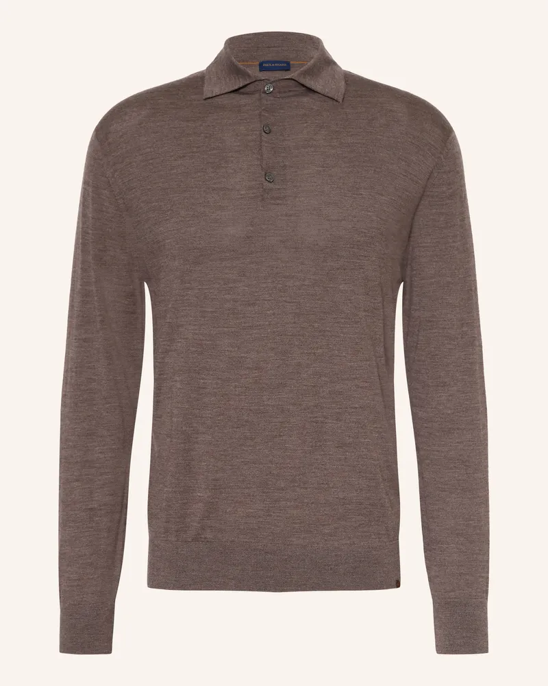 Paul & Shark Strick-Poloshirt Regular Fit Aus Merinowolle braun Braun