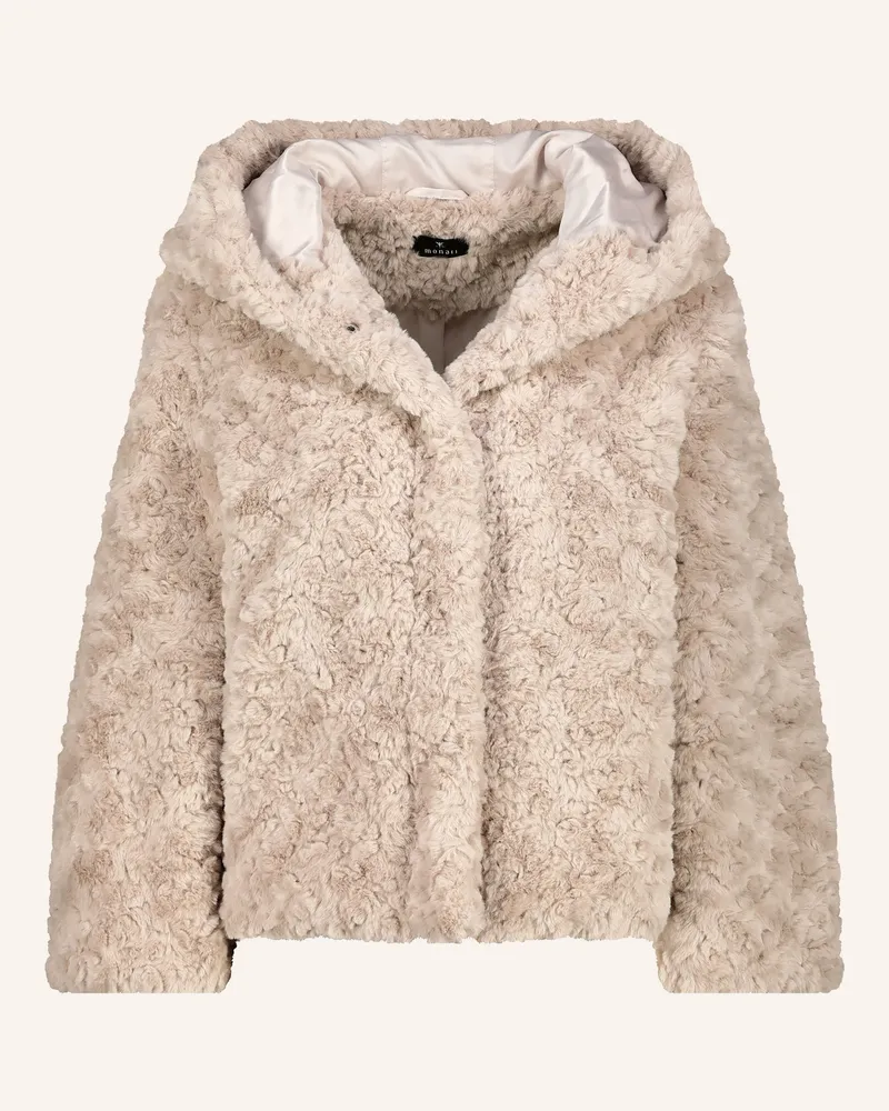 monari Kunstfell-Jacke Beige