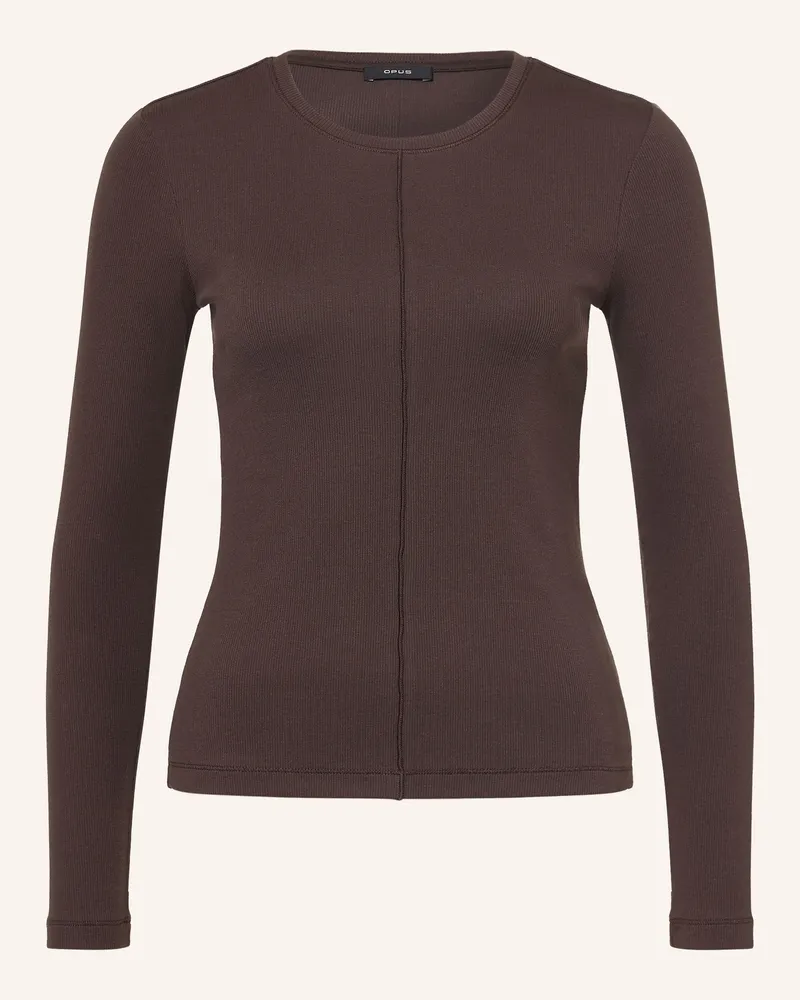 OPUS Longsleeve Sadalie braun Dunkelbraun