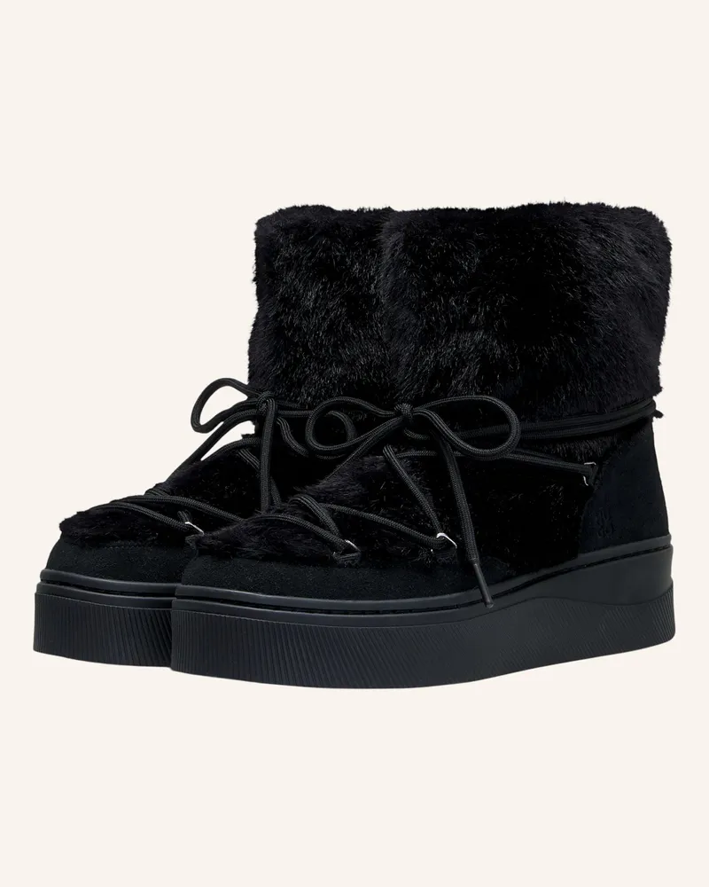 HUGO BOSS Boots Lyzzplt_Boot_Fur schwarz Schwarz