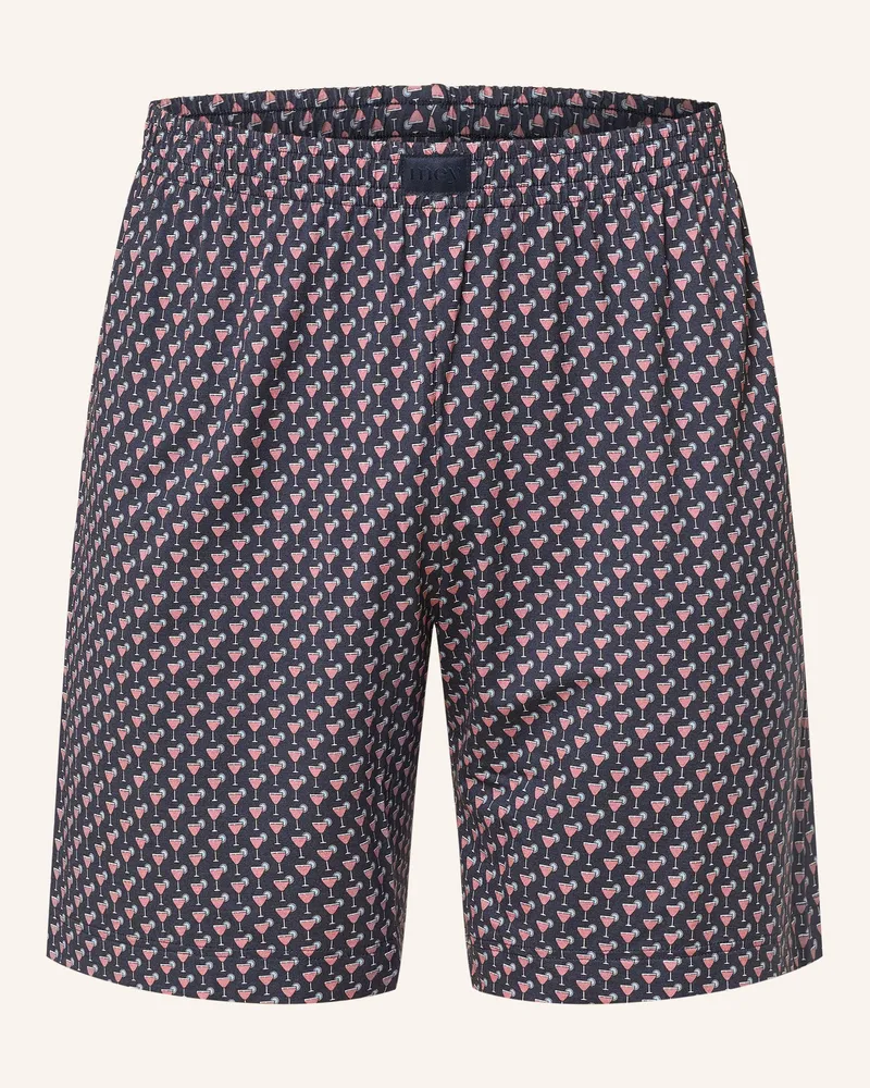 Mey Schlafshorts Serie MIDNIGHT DRINK Dunkelblau