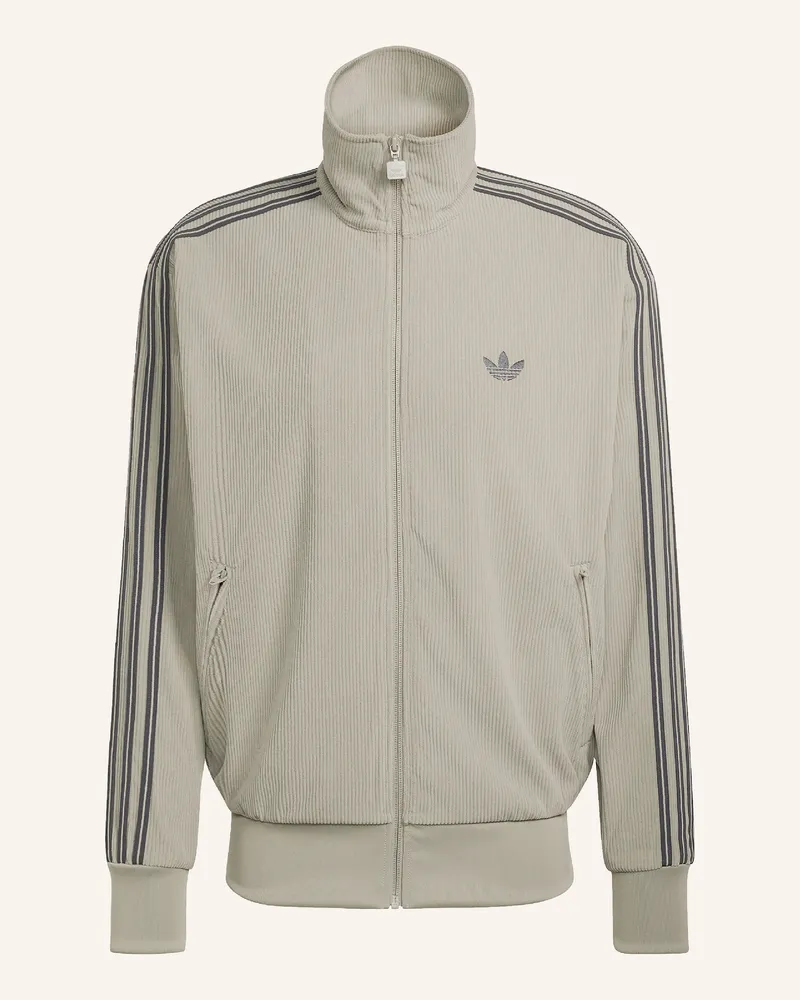 adidas Cordjacke Firebird gruen Hellgrün