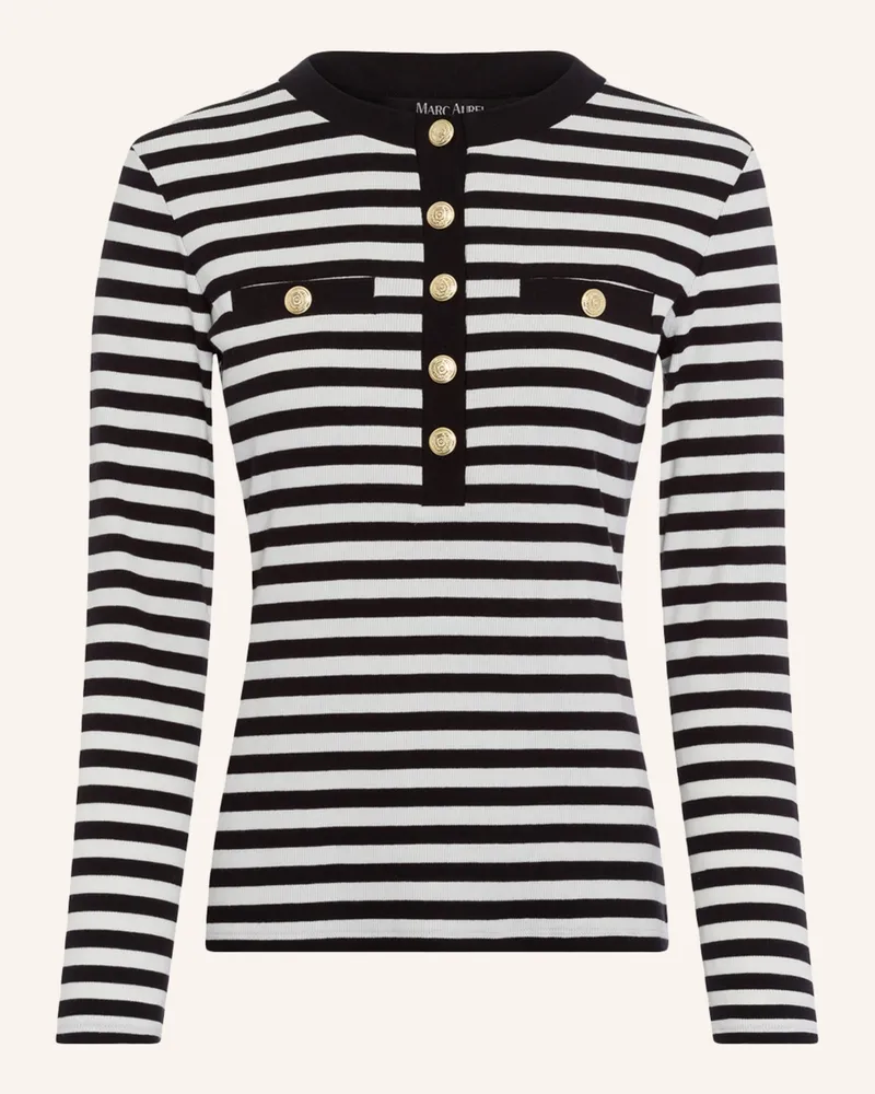 MARC AUREL Shirt Schwarz