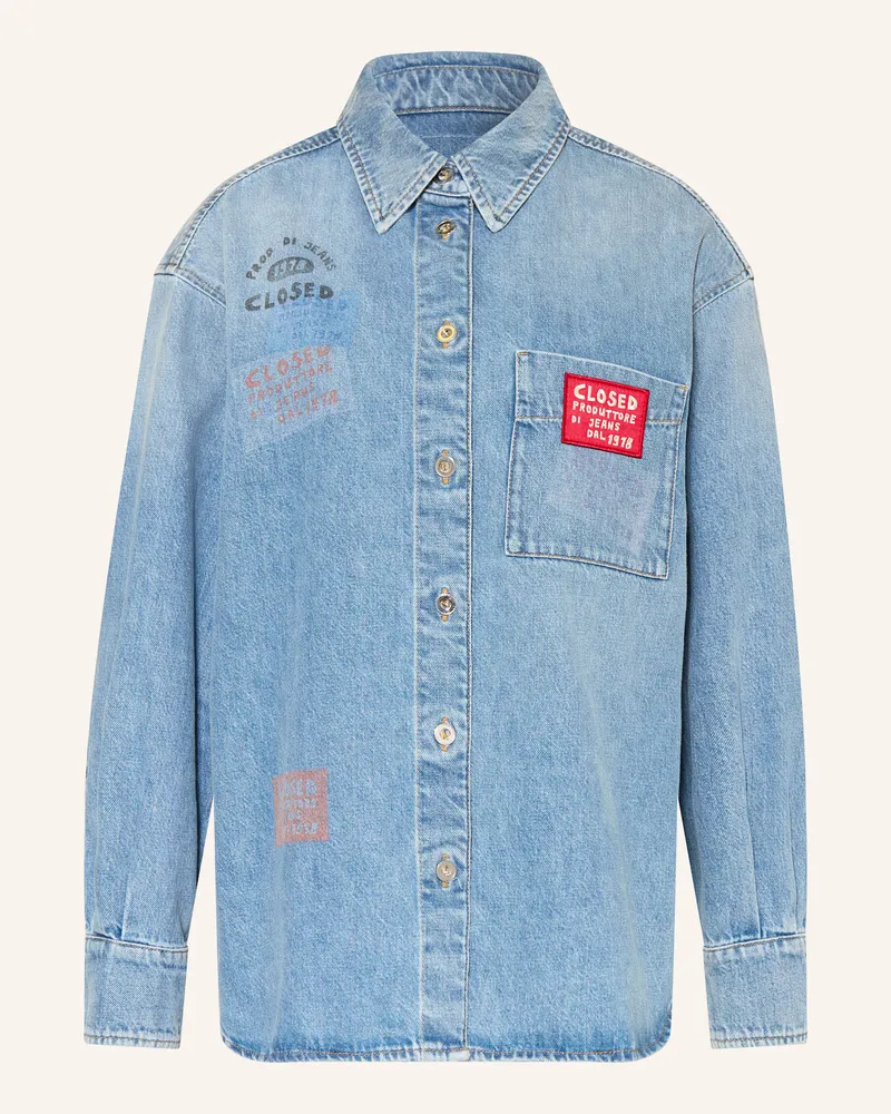 Closed Jeansbluse blau Hellblau