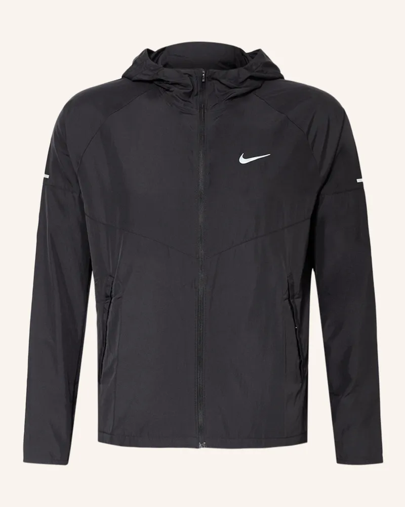 Nike Laufjacke Repel Miler schwarz Schwarz