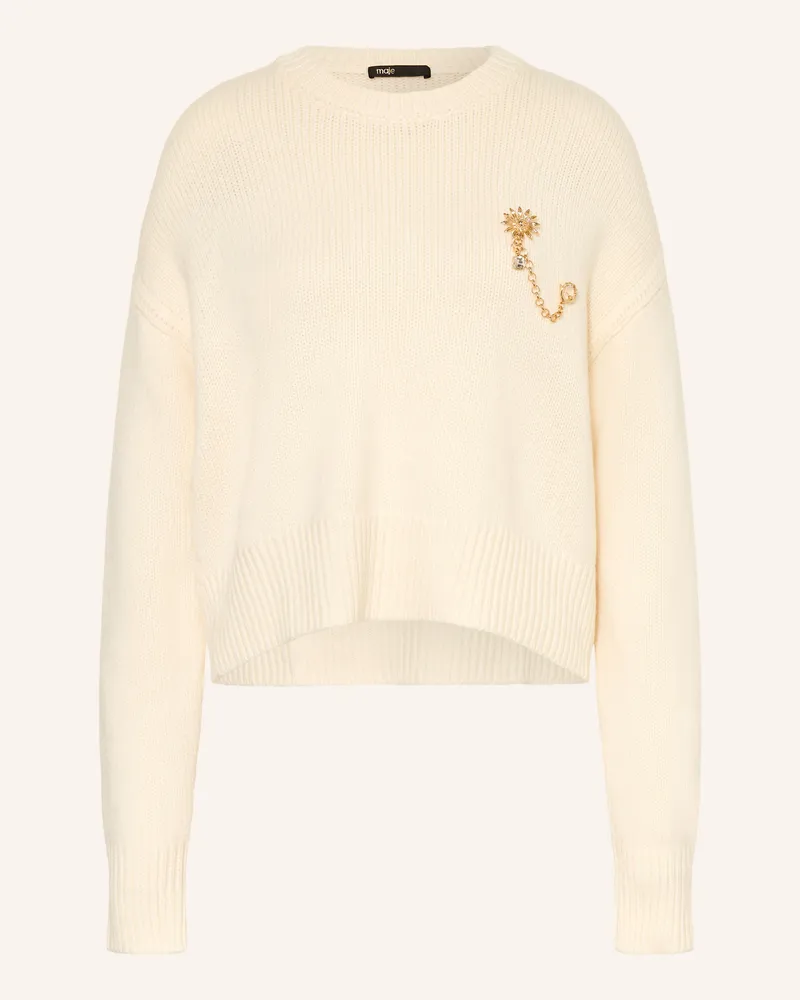 Maje Pullover weiss Ecru