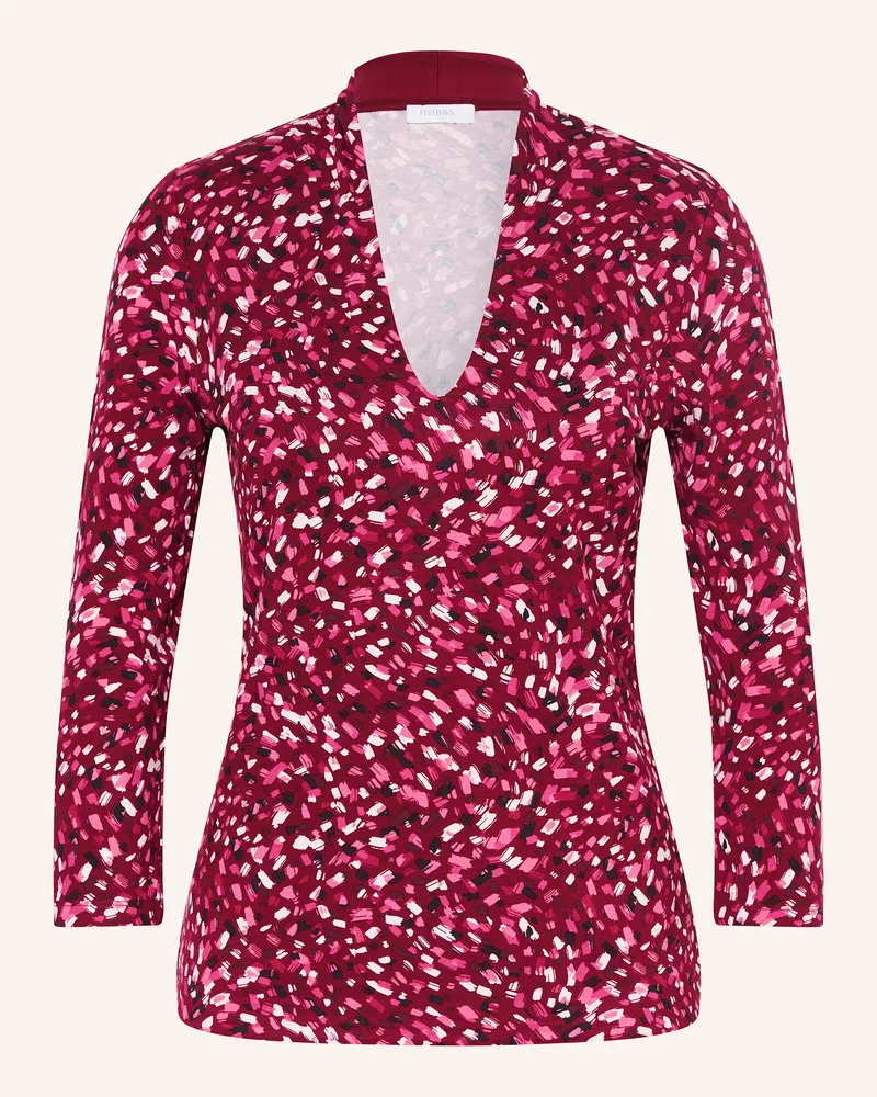 HOBBS London Shirt AIMEE mit 3/4-Arm Dunkelrot