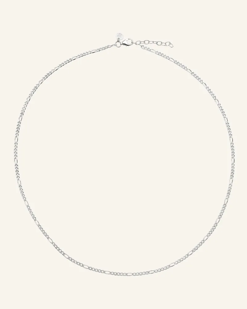 POMPIDOU Halskette Figaro 3mm By Glambou silber Silber