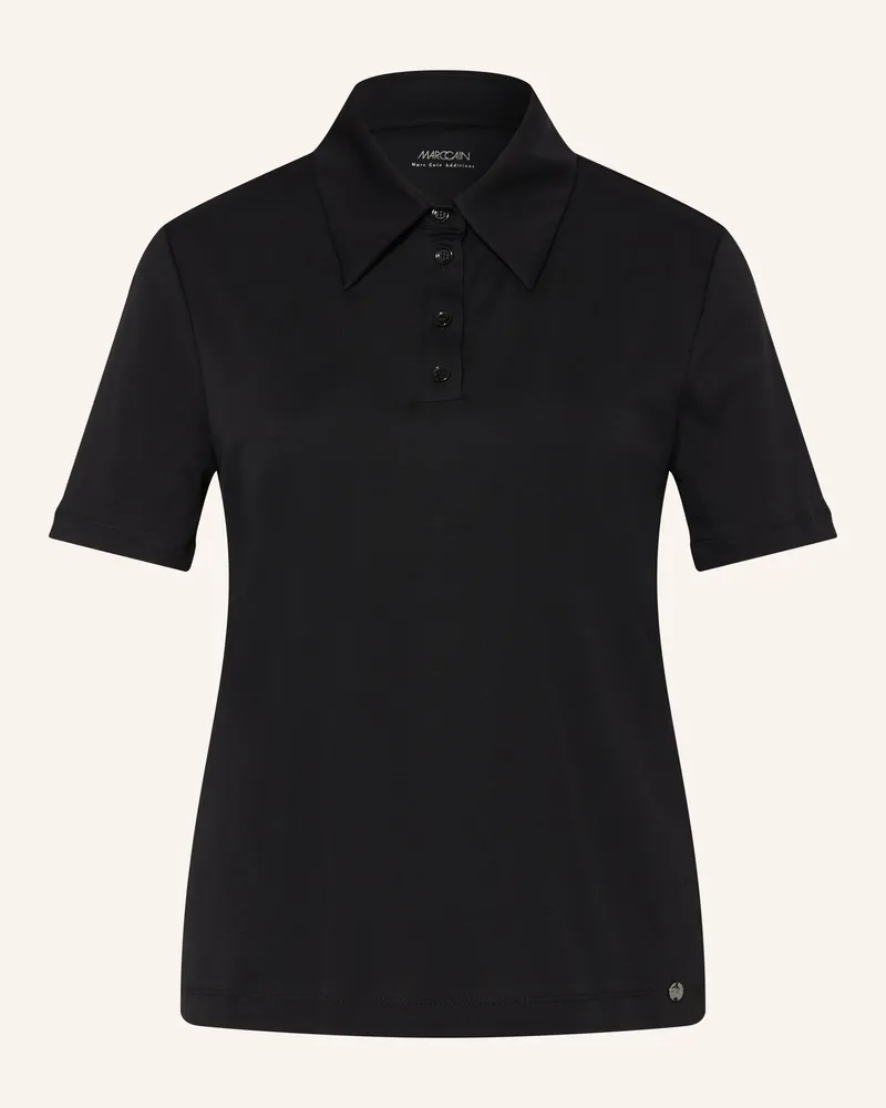 Marc Cain Jersey-Poloshirt schwarz 900