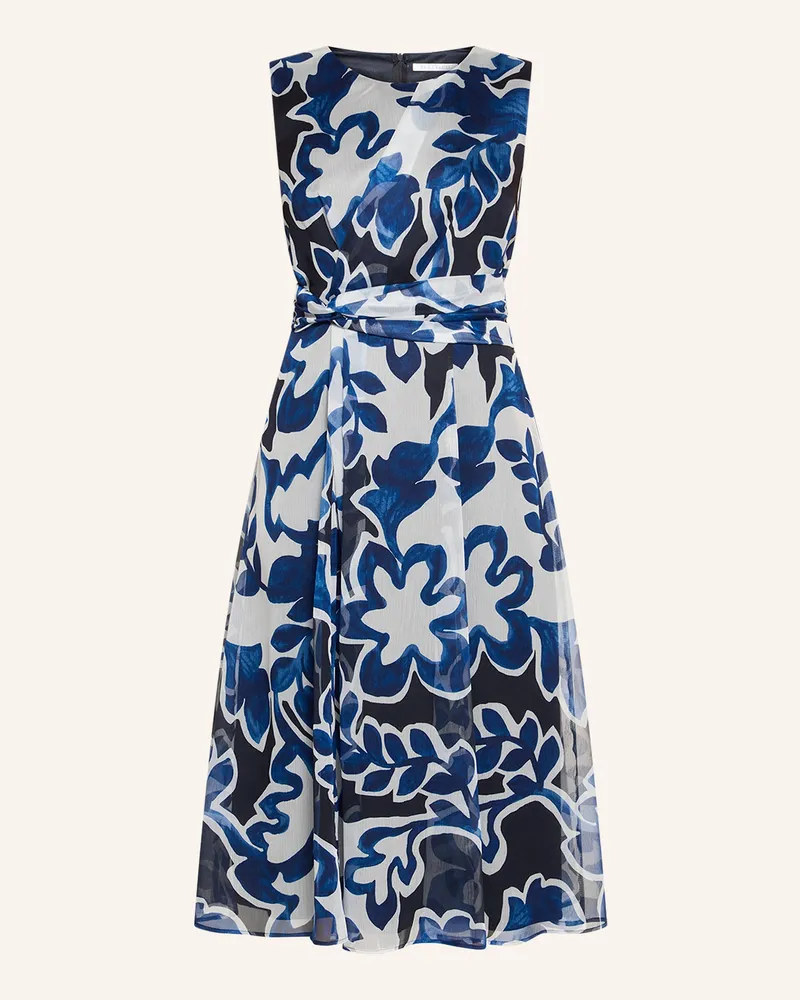 Betty Barclay Chiffonkleid Ohne Arm blau Weiss