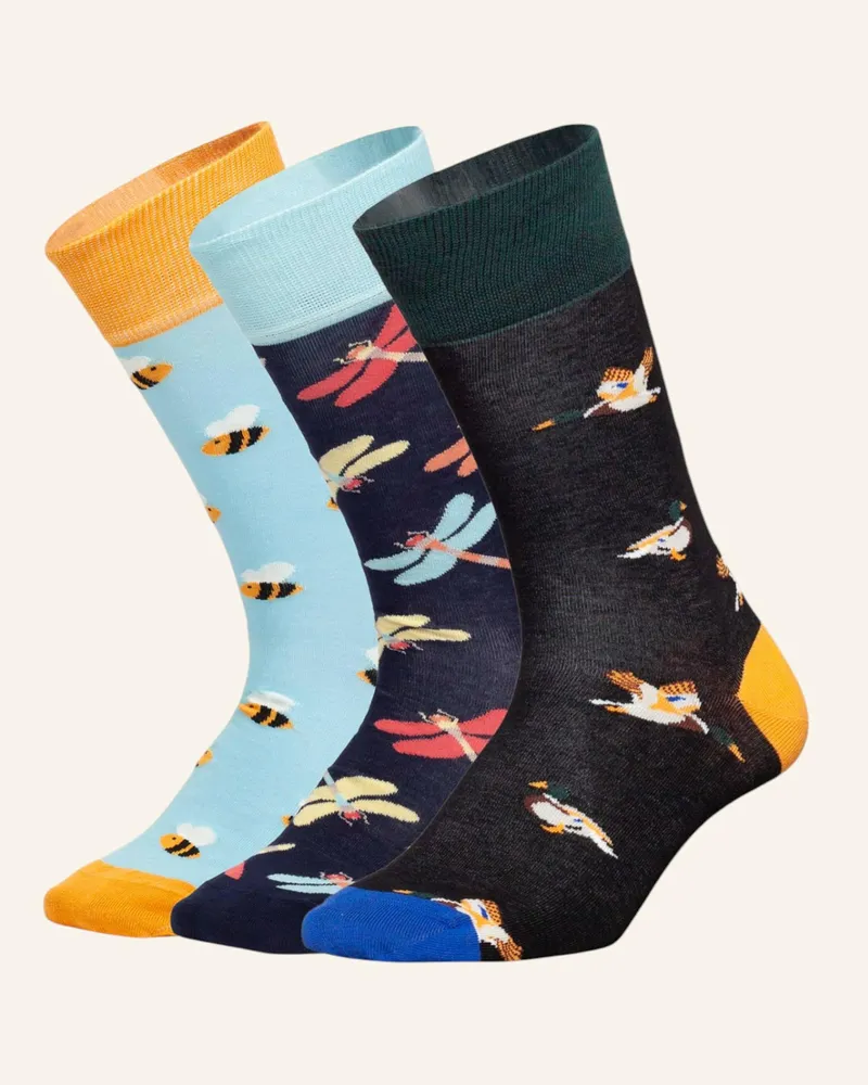 DillySocks Socken FLUTTER INTO SPRING MIT GESCHENKBOX Schwarz