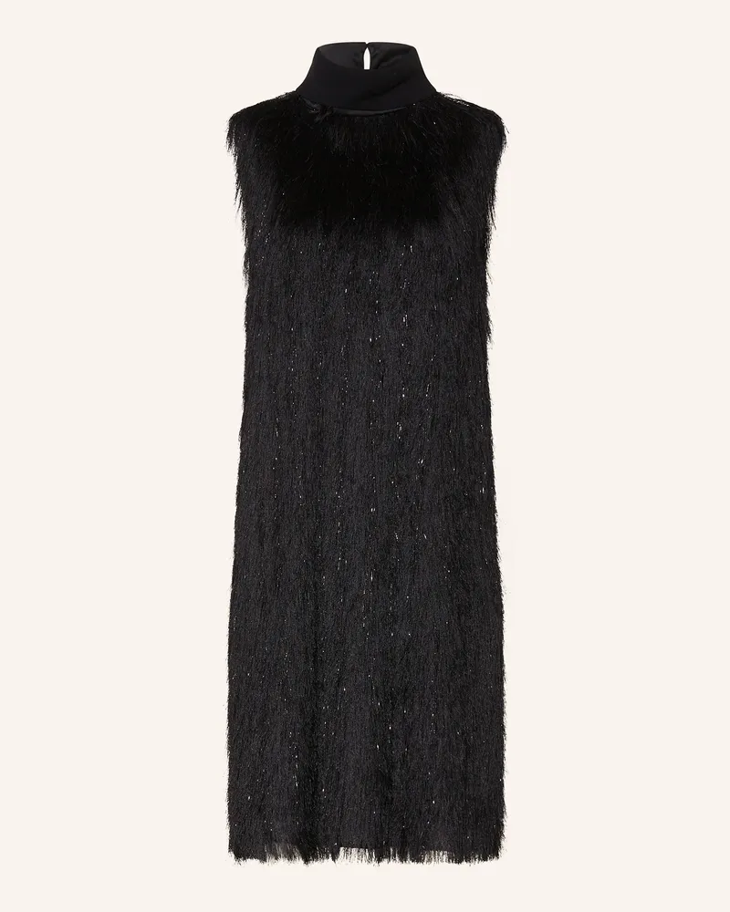 Peserico Kleid mit Glitzergarn Schwarz