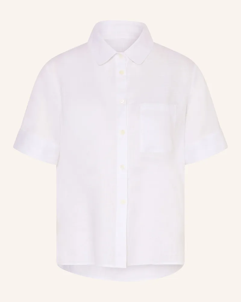 Robert Friedman Hembluse Aus Leinen weiss Weiss