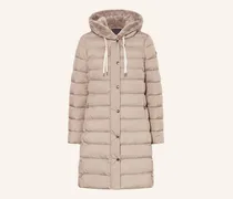 Steppmantel mit Kunstfell