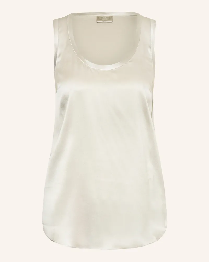 Brunello Cucinelli Seidentop silber Silber