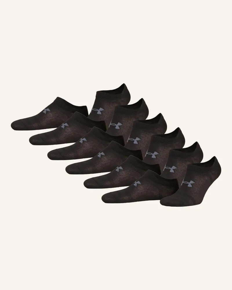 Under Armour 6er-Pack Sneakersocken Essential No Show schwarz 001