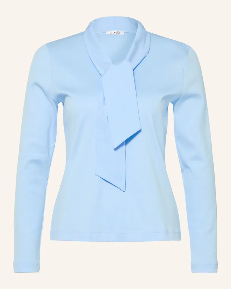 Efixelle Schluppenbluse blau Hellblau