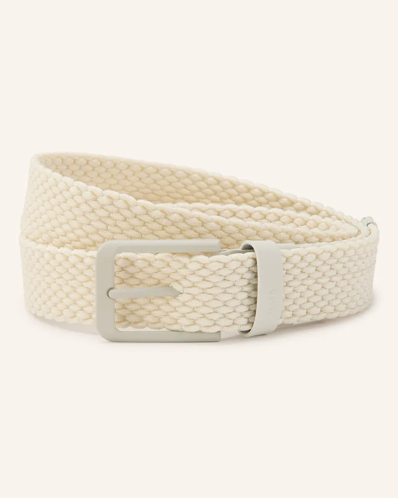 HUGO BOSS Flechtgürtel beige Creme