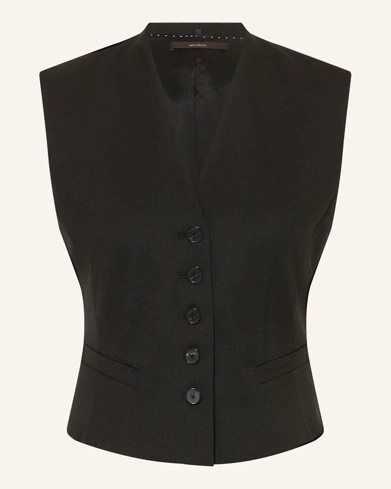 windsor. Blazerweste Schwarz